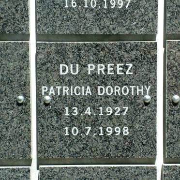 PREEZ Patricia Dorothy, du 1927-1998