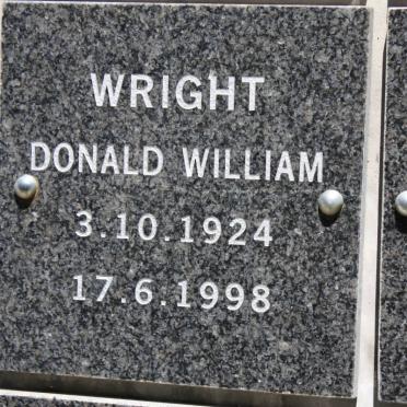 WRIGHT Donald William 1924-1998