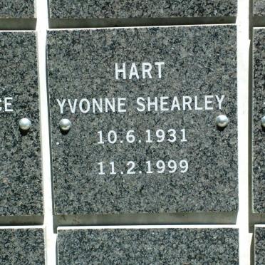 HART Yvonne Shearley 1931-1999