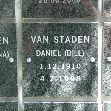 STADEN Daniel, van 1910-1998