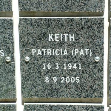 KEITH Patricia 1941-2005