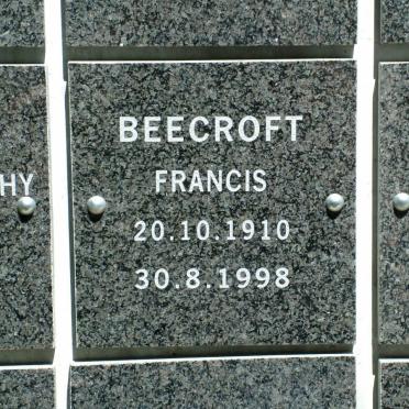 BEECROFT Francis 1910-1998