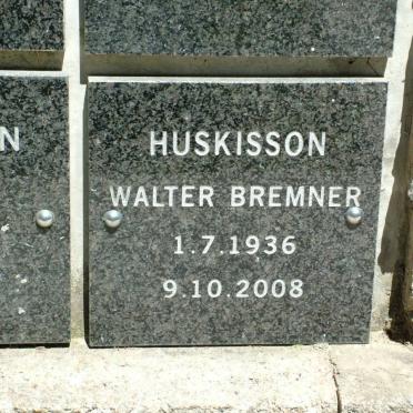 HUSKISSON Walter Bremner 1936-2008