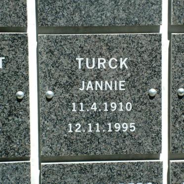 TURCK Jannie 1910-1995