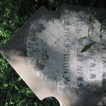 HENDRICKS Henty 1882-1921