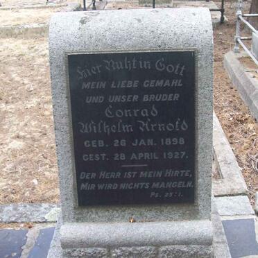 ARNOLD Conrad Wilhelm 1898-1927