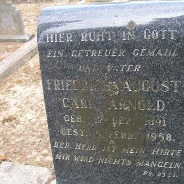 ARNOLD Friedrich August Carl 1891-1958