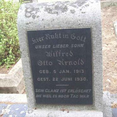 ARNOLD Wilfred Otto 1913-1930