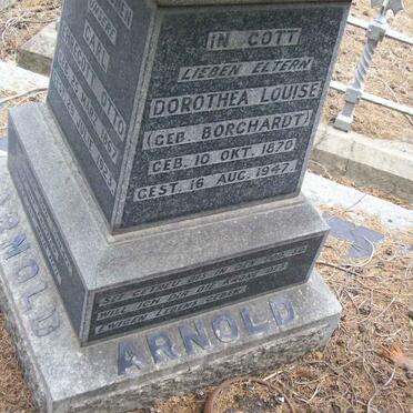 ARNOLD Dorothea Louise nee BORCHARDT 1870-1947