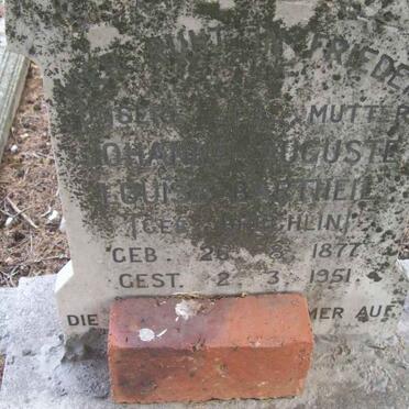 BARTHEIL Johanne Auguste Louise nee BRECHLIN 1877-1951