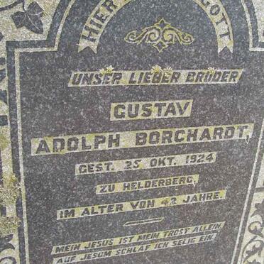 BORCHARDT Gustav Adolph -1924