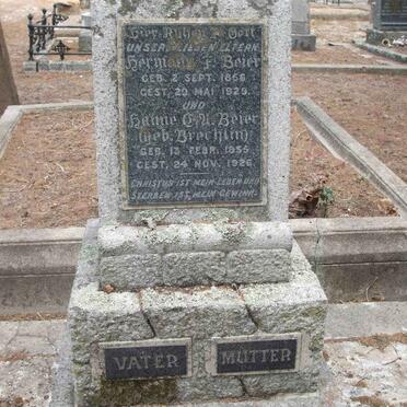 BEIER Hermann F. 1856-1929 &amp; ? C.U. BRERLIN 1855-1926