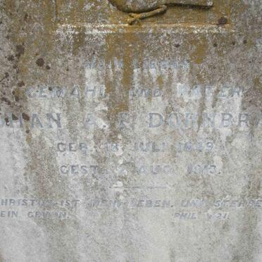 DORNBRACK Johan A.F. 1849-1913 &amp; Emilie ROSENOW 1853-1924