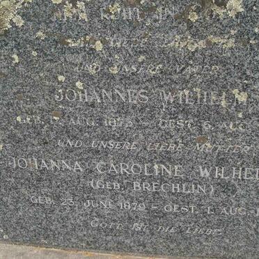 DORNBRACK Johannes Wilhelm 1875-1956 &amp; Johanna Caroline Wilhelmine BRECHLIN 1879-1957