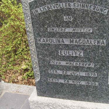 EULITZ Karolina Magdalena nee WALBERER 1878-1950