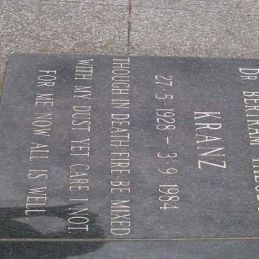 KRANZ Bertram Theodor 1928-1984