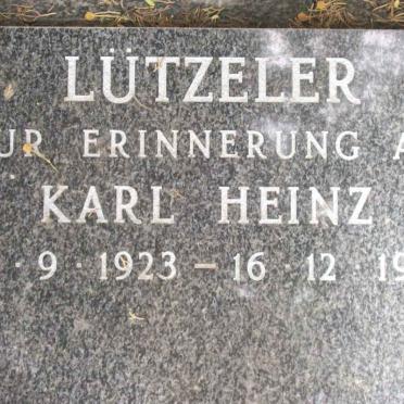 LUTZELER Karl Heinz 1923-1986