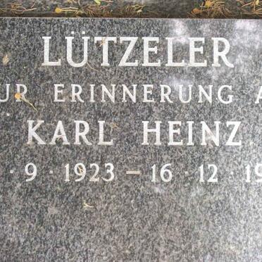 LUTZELER Karl Heinz 1923-1986