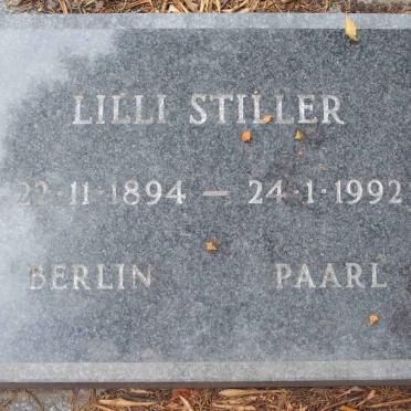 STILLER Lilli 1894-1992