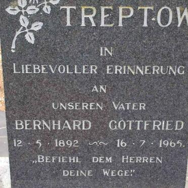 TREPTOW Bernhard Gottfried 1892-1965