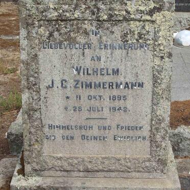 ZIMMERMANN Wilhelm J.C. 1895-1942