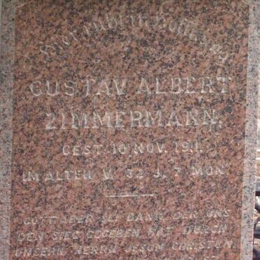 ZIMMERMAN Gustav Albert -19??