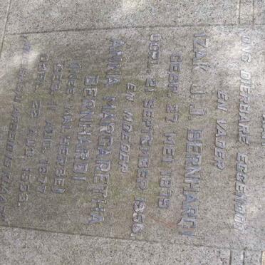 BERNHARDI Izak J.J. 1879-1956 &amp; Anna Margaretha MALHERBE 1877-1953