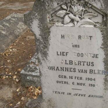 BLERK Albertus Johannes, van 1904-1904