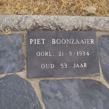 BOONZAAIER Piet -1934