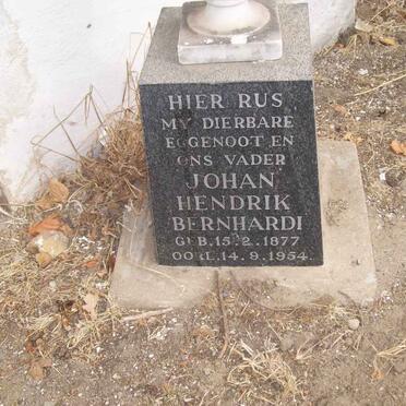 BERNHARDI Johan Hendrik 1877-1954