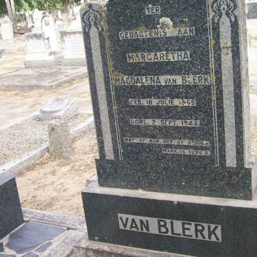BLERK Margaretha Magdalena, van 1865-1946