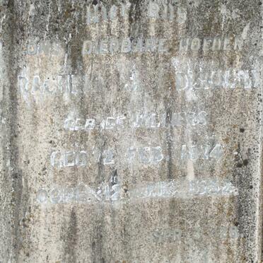 DIJKMANN Rachel J. nee DE VILLIERS 1874-1952