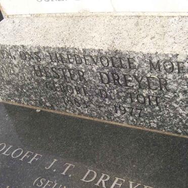 DREYER Hester nee DU TOIT 1883-1977