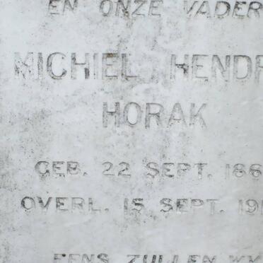 HORAK Michiel Hendrik 1867-1915