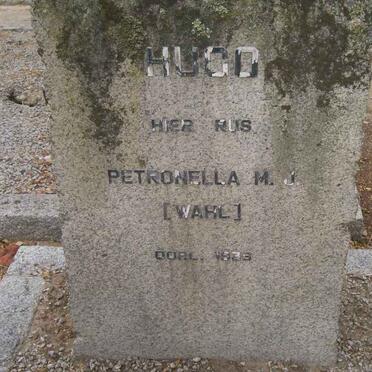 HUGO Petronella M.J. nee WAHL -1933
