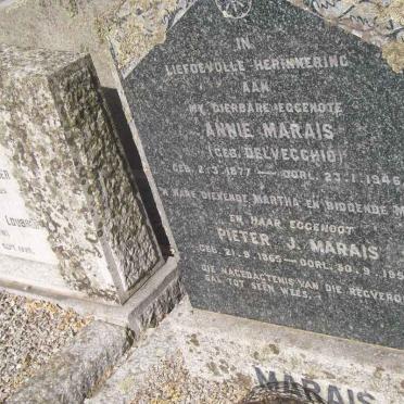 MARAIS Pieter J. 1865-1954 &amp; Annie DELVECCHIO 1877-1946