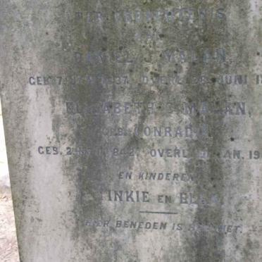 MALAN Daniel J. 1837-1896 &amp; Elizabeth CONRAD 1842-1904 :: MALAN Tinkie :: MALAN Ben