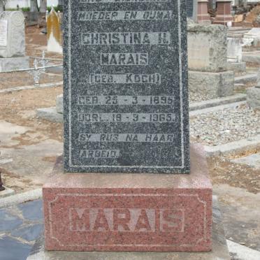 MARAIS Christina H. nee KOCH 1895-1965