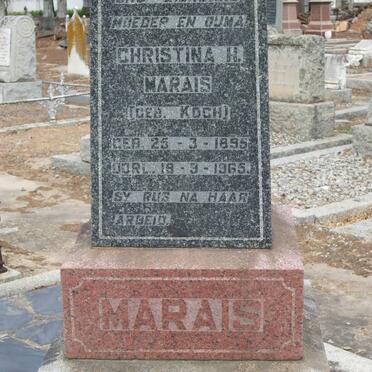 MARAIS Christina H. nee KOCH 1895-1965