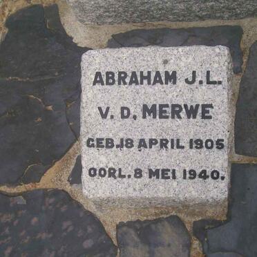 MERWE Abraham J.L., v.d. 1905-1940