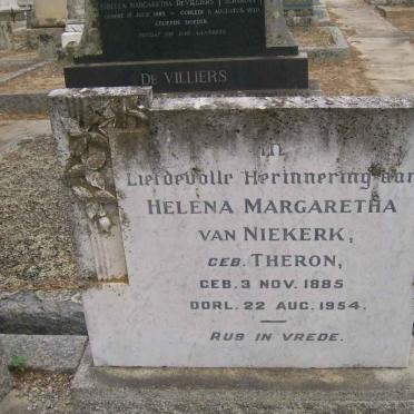 NIEKERK Helena Margaretha, van nee THERON 1885-1954