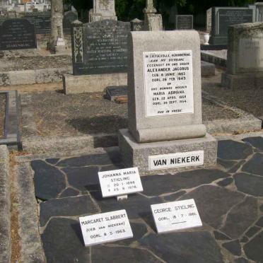 NIEKERK Alexander Jacobus, van &amp; Family