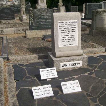 NIEKERK Alexander Jacobus, van &amp; Family