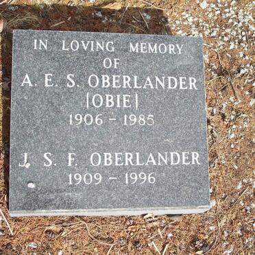 OBERLANDER A.E.S. 1906-1985 &amp; J.S.F. 1909-1996