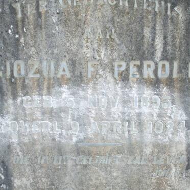 PEROLD Jozua F. 1893-1924