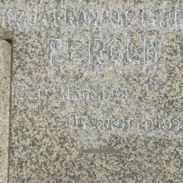 PEROLD Jozua Francois Petrus 1848-1900