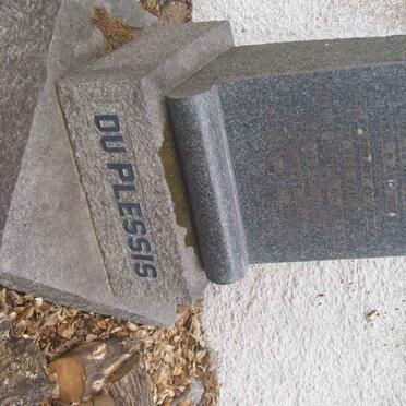 PLESSIS Willem Daniel, du ??-?? &amp; ?? Maria ?? ??-?? 