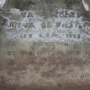 ROUX Jozua, le 1903-1903 :: LE ROUX Willie 1903-1903