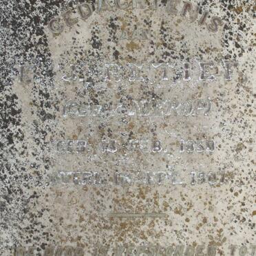 RETIEF E.J. nee VAN NIEROP 1859-1907