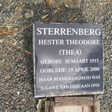 STERRENBERG Hester Theodore 1915-2006